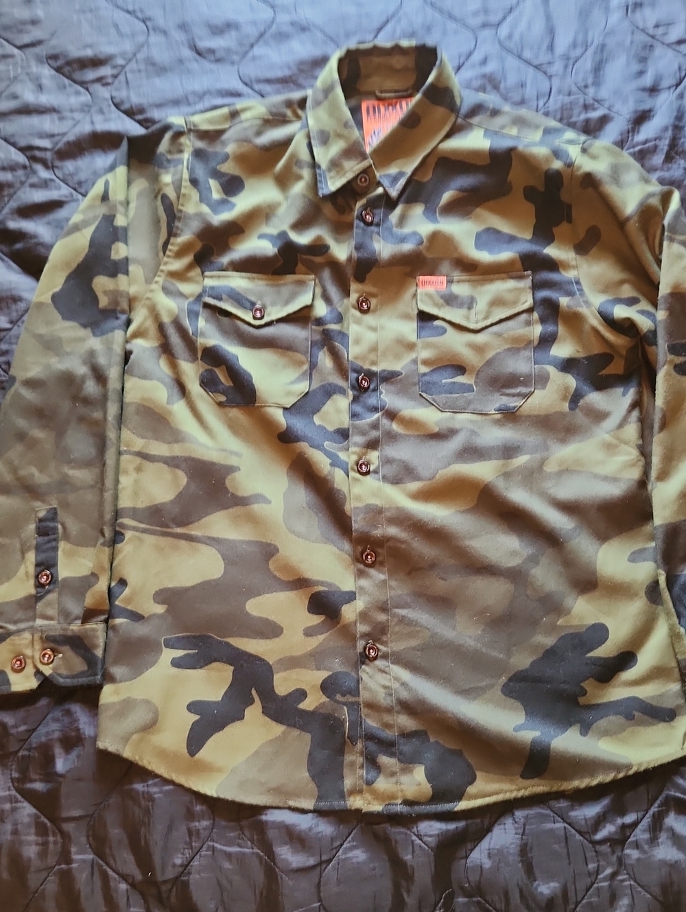 Dixxon Men's Camo Flannel Large SARGE